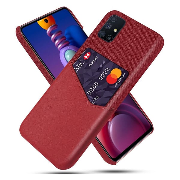 Bofink Samsung Galaxy M51 Card Deksel - Rød