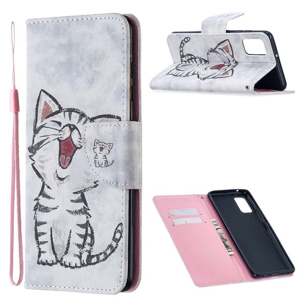 Wonderland Samsung Galaxy A42 5G Flippetui - Søt Katt