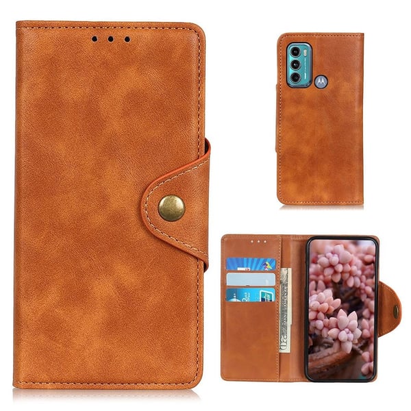 Alpha Motorola Moto G40 Fusion / G60 Flippetui - Brun