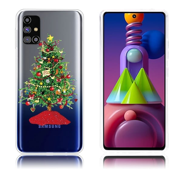 Juleveske til Samsung Galaxy M51 - Fargerikt Juletre