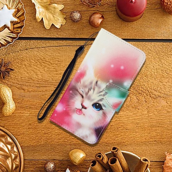 Wonderland Samsung Galaxy S21 FE Flip etui - Sød kat