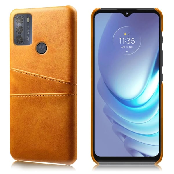 Dual Card Etui Motorola Moto G50 - Oransje