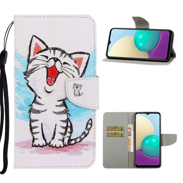 Wonderland Samsung Galaxy M02 / A02 Flippetui - Katt