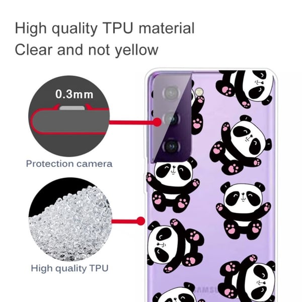 Deco Samsung Galaxy S21 Etui - Glad Panda