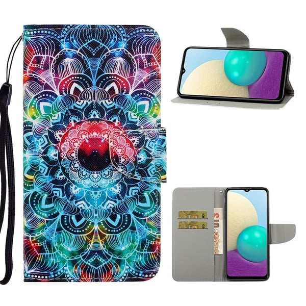 Wonderland Samsung Galaxy M02 / A02 Flippetui - Mandala Blomst