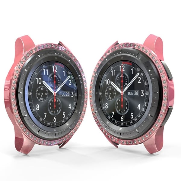 Samsung Galaxy Watch (46mm) Rhinestone Dekor Ramme - Rosa