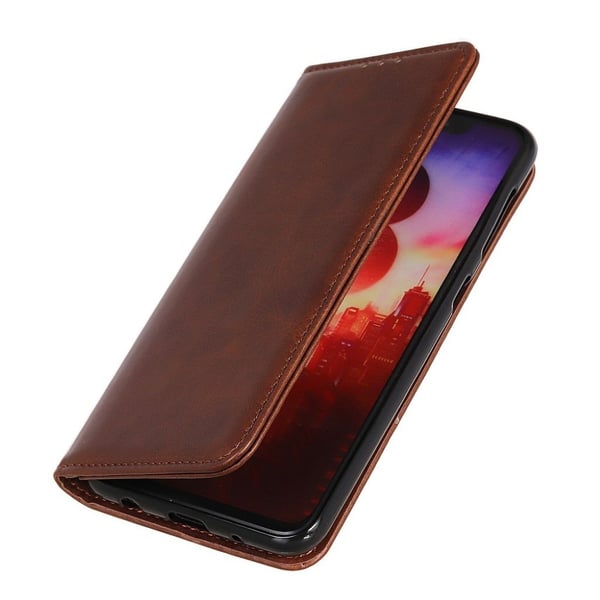 Wallet-style ægte Læder Flipcase til Xiaomi Redmi Note 10 Pro / Pro Max - Kaffe