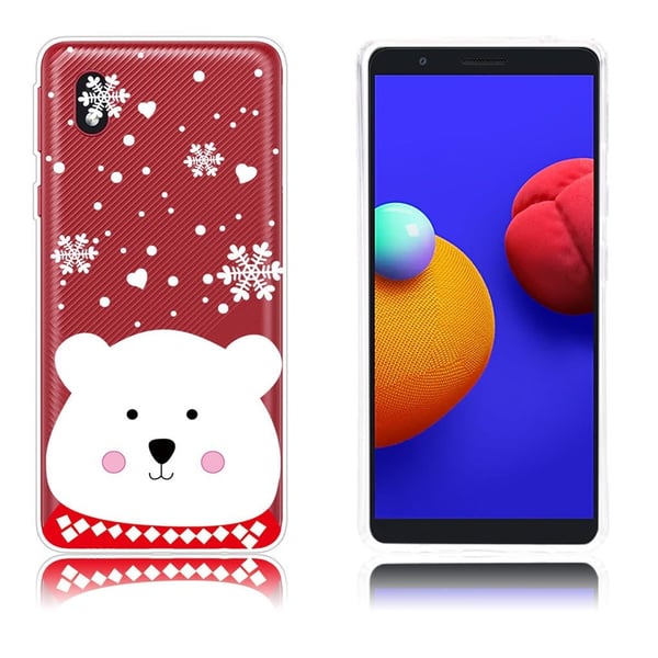 Jul Samsung Galaxy A01 Core-etui - Hvit Bjørn