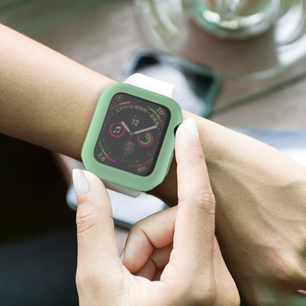 Apple Watch Series 3/2/1 38 mm slitesterk ramme med myk glans - Grønn