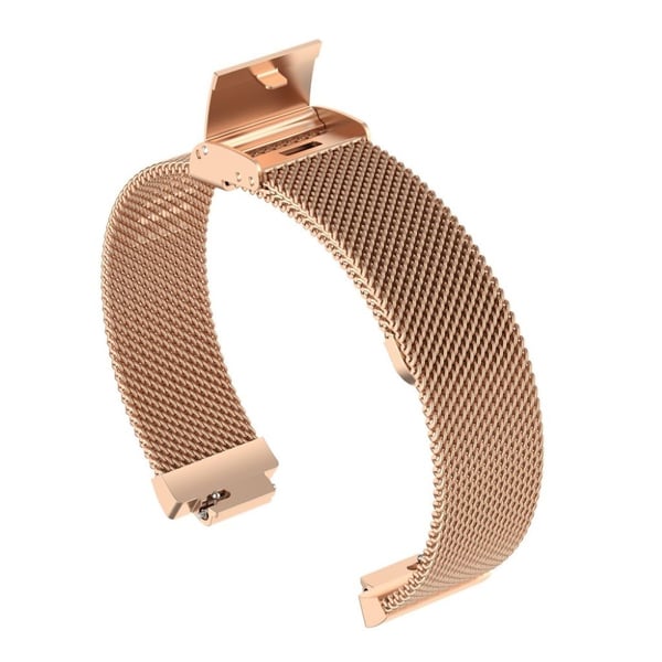 Fitbit Ace 2 / Inspire HR milanesisk urrem i rustfritt stål - Rose Gull / Størrelse: L