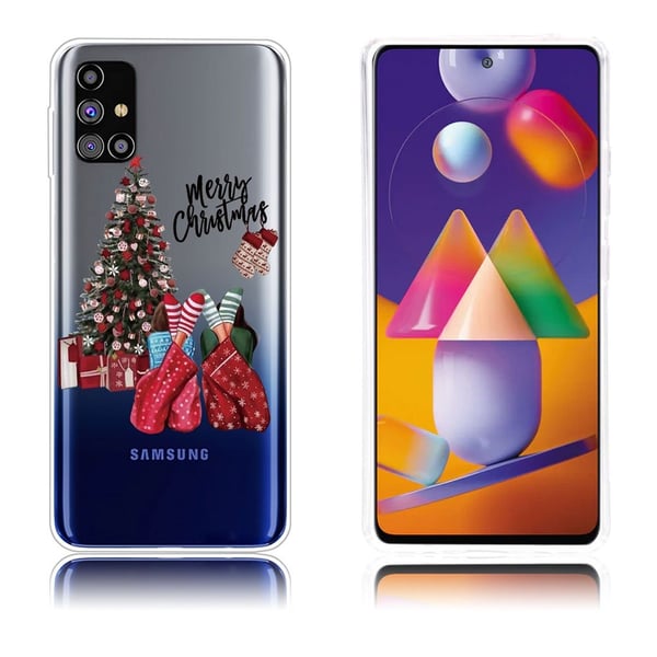 Christmas Samsung Galaxy M31s fodral - träd and Gift