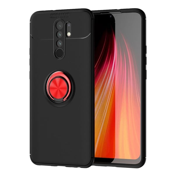 Ringo case Xiaomi Redmi 9 - Sort / Rød