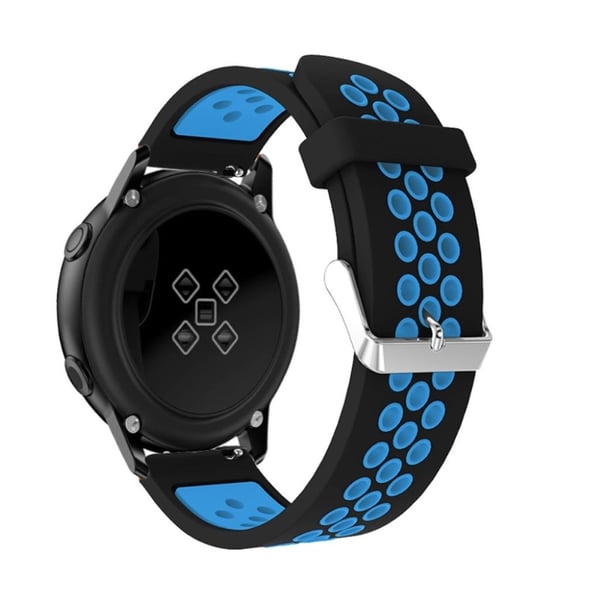 Samsung Galaxy Watch Active to-farvet holdbar Urrem - Sort / Blå