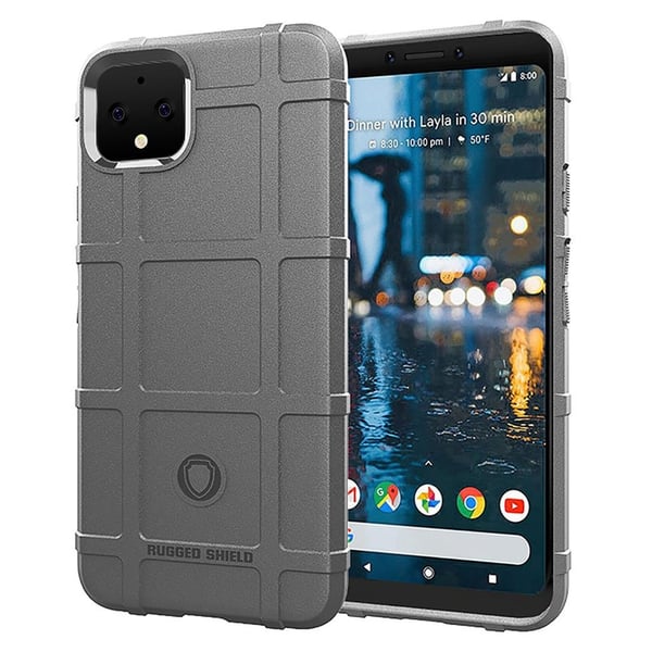 Rugged Shield Google Pixel 4 XL kuoret - Harmaa