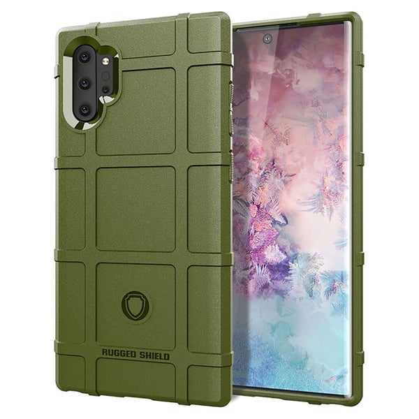 Rugged Shield Samsung Galaxy Note 10 Pro kuoret - Armeijan vihreä