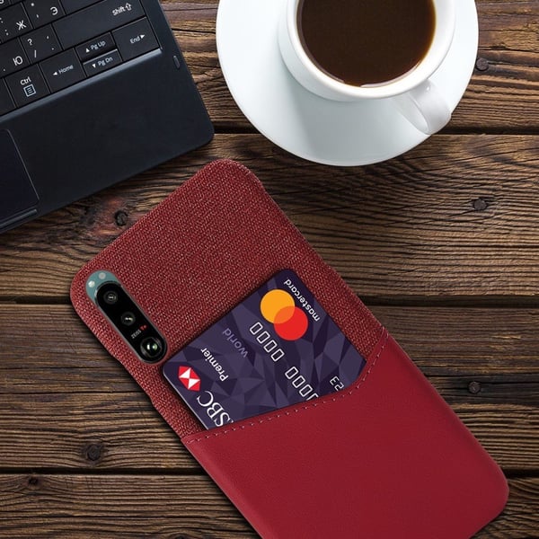 Bofink Sony Xperia 5 III Card Deksel - Rød