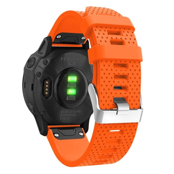 Garmin Fenix 6s Stilig Silikon Klokkereim - Orange