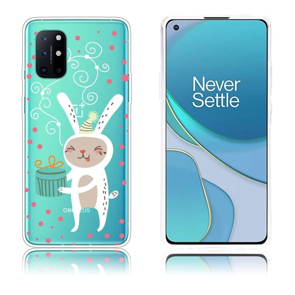 Christmas OnePlus 8T etui - Bunny with Present
