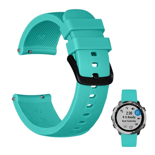 Garmin Vivomove Luxe / Vivomove 3 / Vivomove style / Venu twill silikone Urrem - Cyan