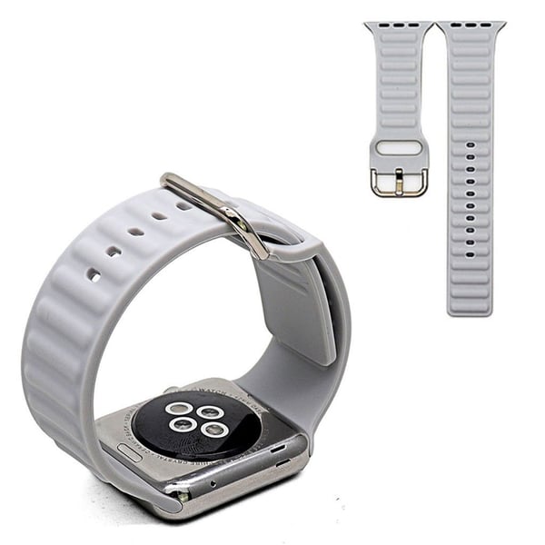 Apple Watch Series 6 / 5 44 mm silikonarmbånd - Hvit