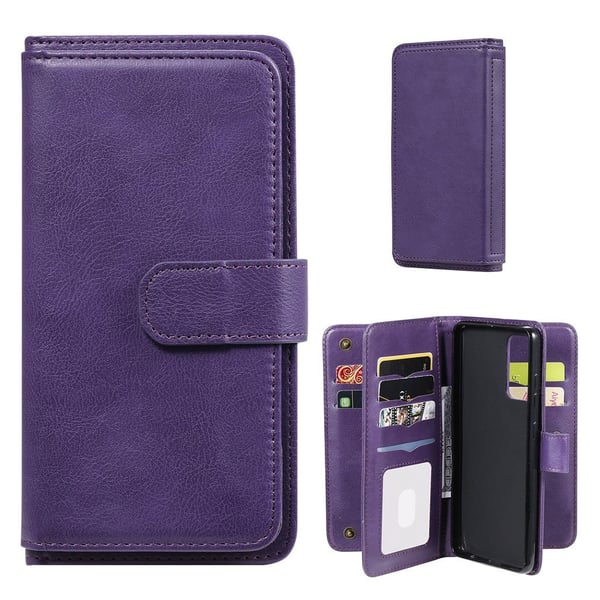 10-slot Lommebok Etui til Samsung Galaxy A52 5G - Lilla