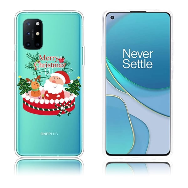 Christmas OnePlus 8T etui - Santa and kronhjort