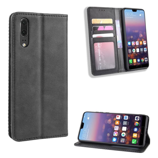 Bofink Vintage Huawei P20 kotelot - Musta