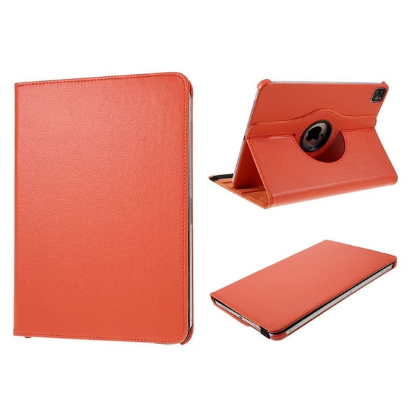 iPad Air (2020) 360 grader rotatable läder fodral - orange iPad Air (2020) 360 grader rotatable läder fodral - orange