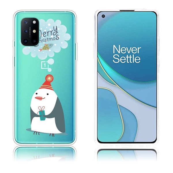 Christmas OnePlus 8T etui - pingvin Wants Fish