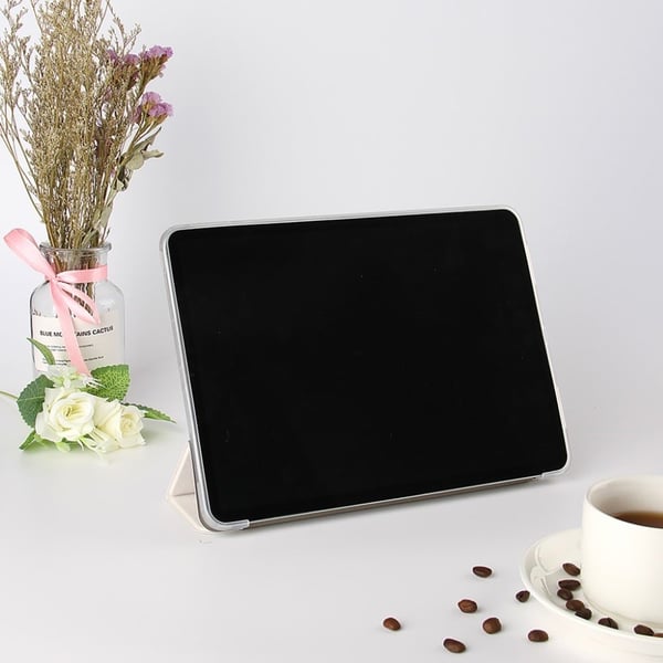 Mønstret Lær Flippetui til iPad Pro 11 Inch (2020) - Rosa Blomst