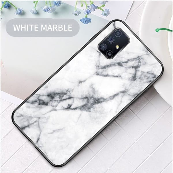 Fantasy Marble Samsung Galaxy M31s Deksel - Hvit Klinkekule