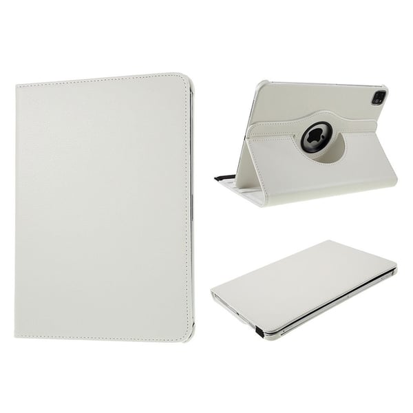 iPad Air (2020) 360 grader rotatable läder fodral - vit iPad Air (2020) 360 grader rotatable läder fodral - vit