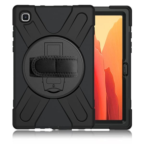 Silikon Combo Etui med Stropp til Samsung Galaxy Tab A7 10.4 (2020) - Svart