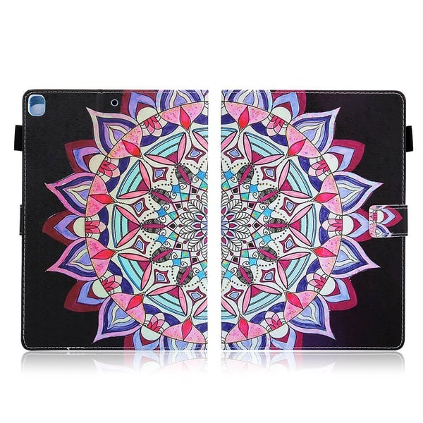 Cool Mønstret Lær Flippetui til iPad (2018) - Mandala