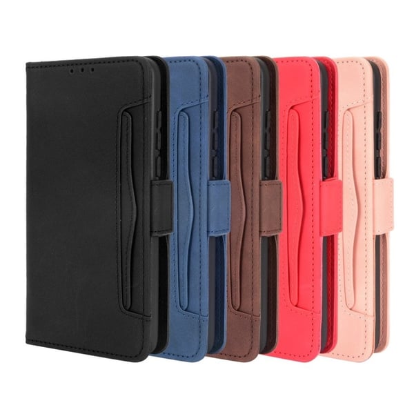 Modern-styled Lær Lommebok Etui til Alcatel 3l (2021) / 1s (2021) - Brun