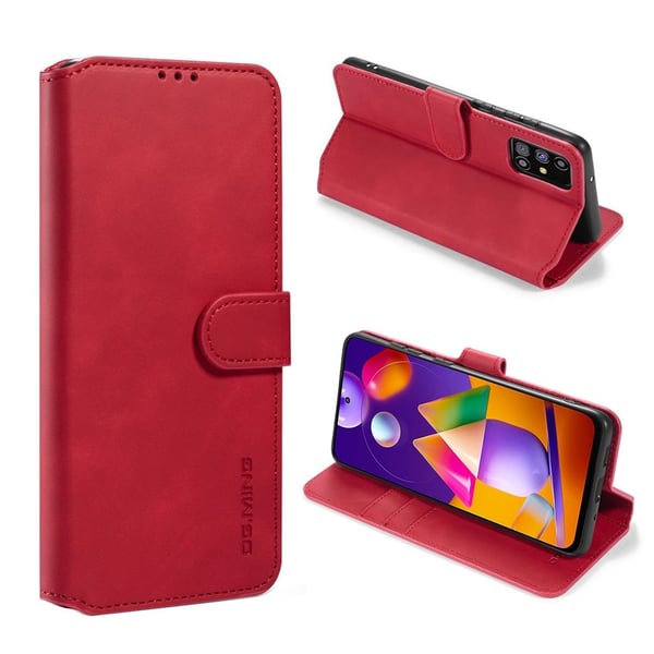 DG.Ming Samsung Galaxy M31s Retro Etui - Rød