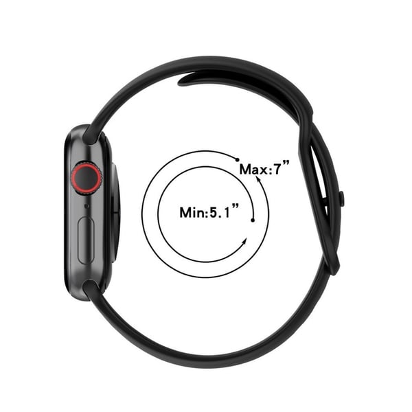 Silikonklokkerem til Apple Watch 40 mm - Grå / Størrelse: S