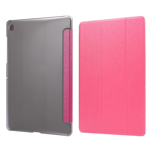 Samsung Galaxy Tab A7 10.4 (2020) silk tri-fold läder flip fodral - Rose Samsung Galaxy Tab A7 10.4 (2020) silk tri-fold läder flip fodral - Rose