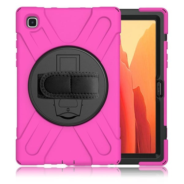 Silikon Combo Etui med Stropp til Samsung Galaxy Tab A7 10.4 (2020) - Rose