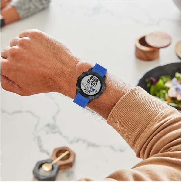 Garmin Fenix ​​6 Stilig Silikon Klokkereim - Blå