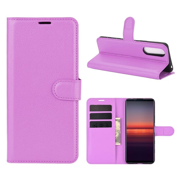 Classic Sony Xperia 5 Ii Flip Etui - Lilla