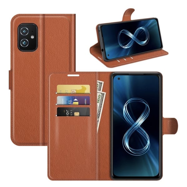 Classic Asus Zenfone 8 Flip Etui - Brun