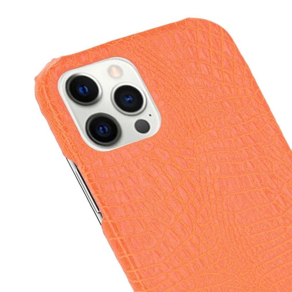 Croco Etui iPhone 12 Pro Max - Oransje