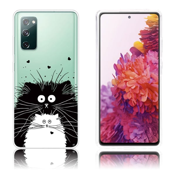 Deco Samsung Galaxy S20 FE 5G / S20 Fe Etui - Black og Hvite Katter