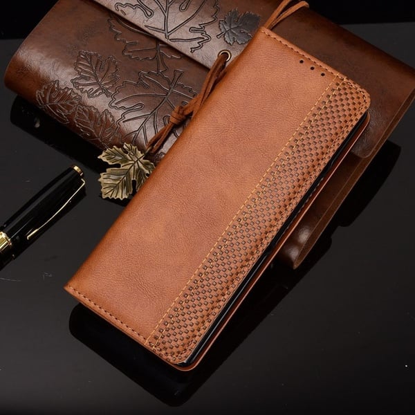 Bofink Vintage Samsung Galaxy Z Fold2 5G Lær Etui - Brun