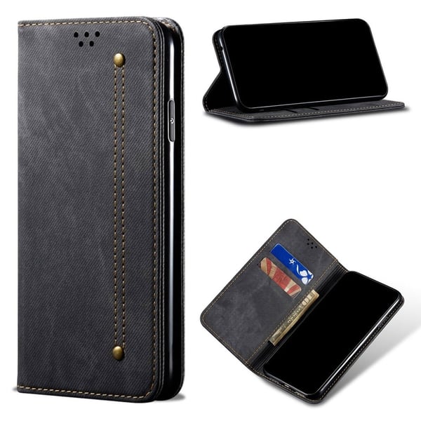 Jeans Samsung Galaxy S21 Plus Flippetui - Svart