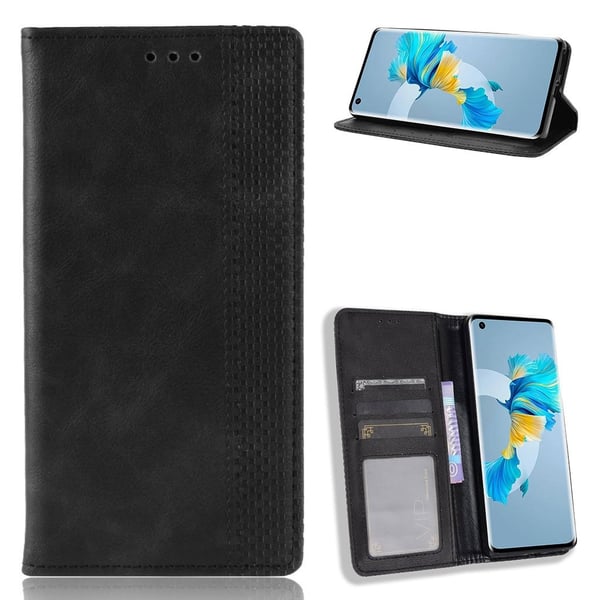 Bofink Vintage Huawei Mate 40 Lær Etui - Svart
