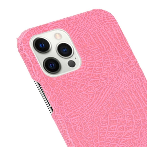 Croco iPhone 12 Pro Max cover - Lyserød