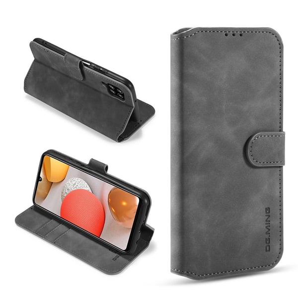 DG.Ming Samsung Galaxy A42 5G Retro Etui - Grå