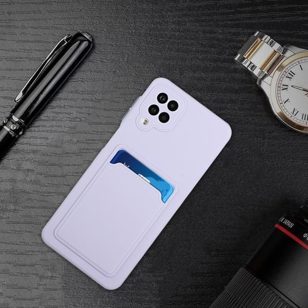 Card Holder Deksel til Samsung Galaxy A12 5G - Lyselilla